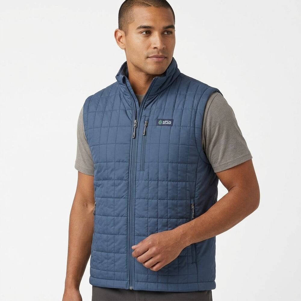 NWT Stio Jackson Blue Full Zip Lightweight Vest Men Size XXL